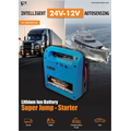 Auto-Sensing 24V-12V Jump Starter